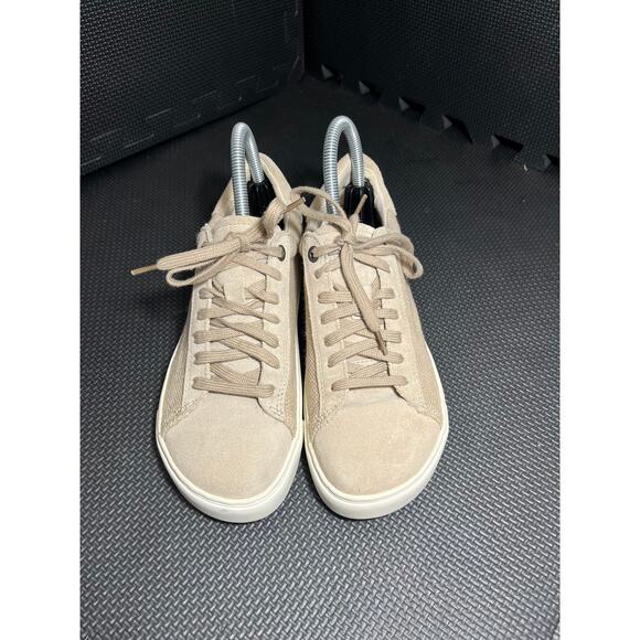 Birkenstock Womens Bend Low Sneakers Shoes Lace Up Beige Suede Size 37 - Picture 2 of 7